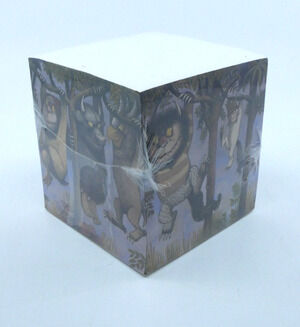 Where The Wild Things Are NoteCube Memo Pad Maurice Sendak Office Desk NOS